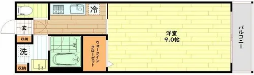 プロスぺリタ野江【4階】の間取り