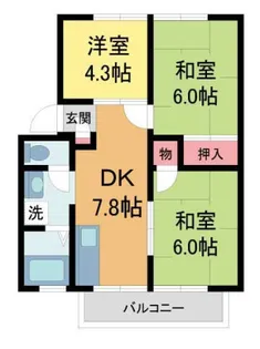 メゾンハイツ中野【203号室】の間取り