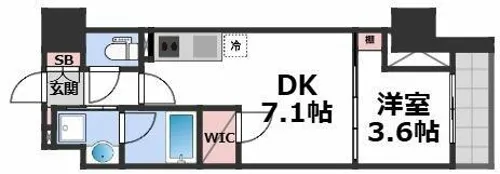 アーバネックス天満橋Front【13階】の間取り