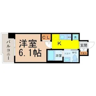 Live Casa堀田【12階】の間取り
