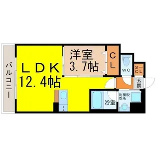 ポルタニグラ千種【12階】の間取り