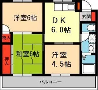 マナスハイツ【3階】の間取り