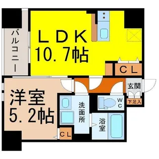 リフレスタ吹上【8階】の間取り
