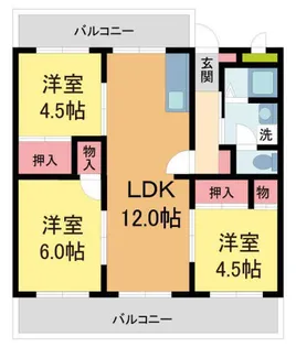 清和台ハイム2号棟【2階】の間取り
