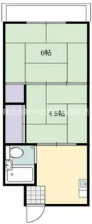WESTヒルズ平野【5階】の間取り