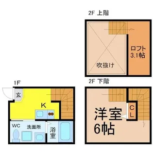 オーフォレスト【2階】の間取り