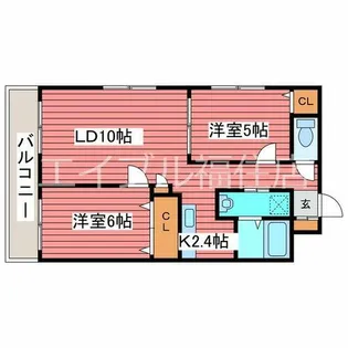 ティアラリヴァーサイド福住【4階】の間取り