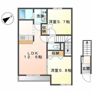 フィールドピアW【2階】の間取り