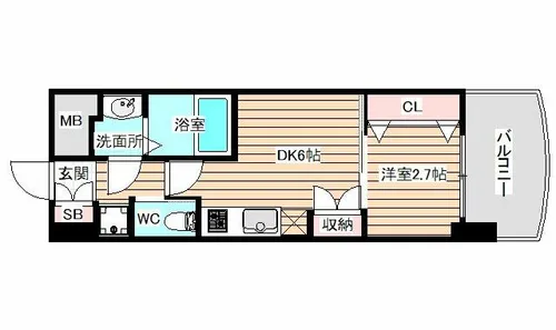 SERENiTE福島scelto【12階】の間取り