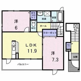 昴 A【2階】の間取り