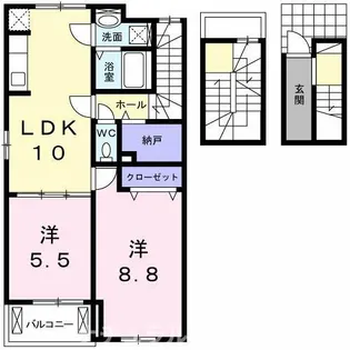 山桜【3階】の間取り