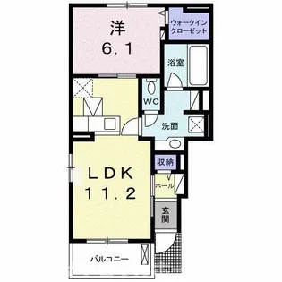 ベル・グレイス【1階】の間取り