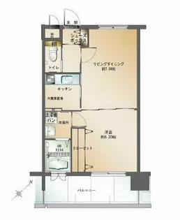 エンクレスト天神南3【4階】の間取り