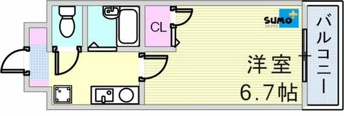 マンション望大明石町【2階】の間取り