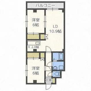 北海道石狩市樽川三条1丁目【マンション】の間取り