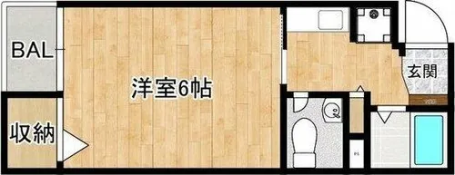 COLLECTION阿倍野【5階】の間取り