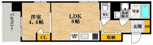 ふぁみーゆ夕陽ケ丘【2階】の間取り