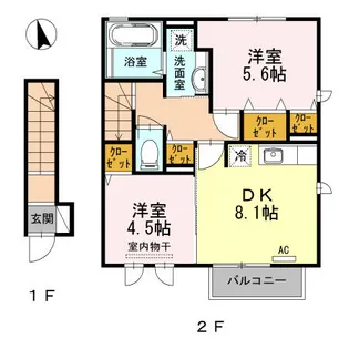 ハートランド【205号室】の間取り