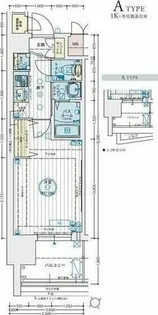 エステムコート名古屋鶴舞シエル【8階】の間取り