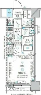 ディアレイシャス名古屋太閤通Ⅱ【8階】の間取り