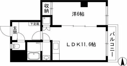 三秀レジデンス【3階】の間取り