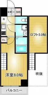 エステムコート名古屋栄デュアルレジェンド【10階】の間取り