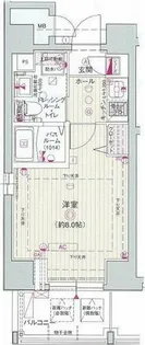 エステムプラザ名古屋・栄プレミアム【5号室】の間取り