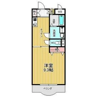 フォンティーヌ徳重【1階】の間取り