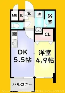 No.63 オリエントキャピタルタワー【15階】の間取り
