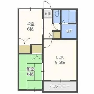 サンハイツ札幌オリオン【2階】の間取り