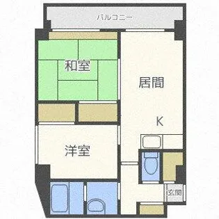 アクアトピア麻生【2階】の間取り