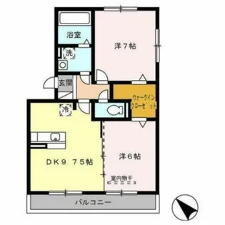 K.I.ハイツ【2階】の間取り