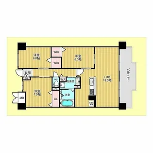 コンフォート優【1階】の間取り