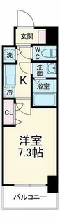 プランドール北浜【4階】の間取り