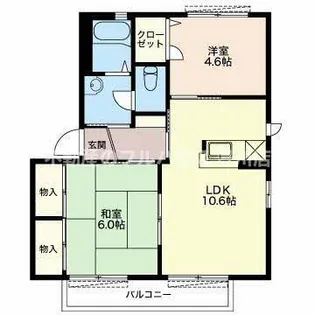 エトワール本野 G【2階】の間取り