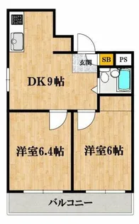トーカンマンション長堀橋【3階】の間取り