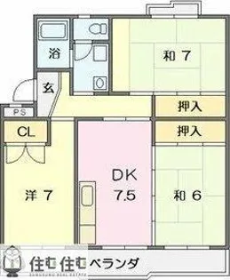 三宅ビル【302号室】の間取り