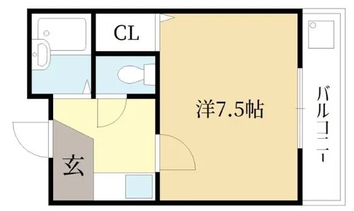 メゾンヒラキ【2D号室】の間取り
