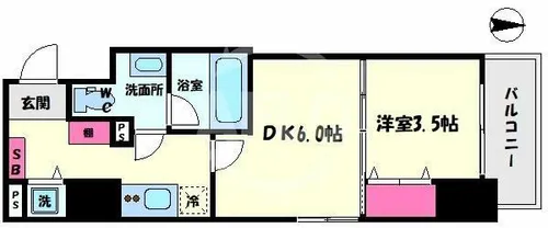 イグレック南本町【8階】の間取り