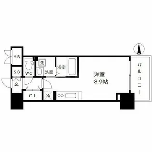 LOWLANDS西天満【5階】の間取り