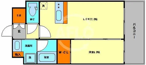 プレジオ内代【2階】の間取り
