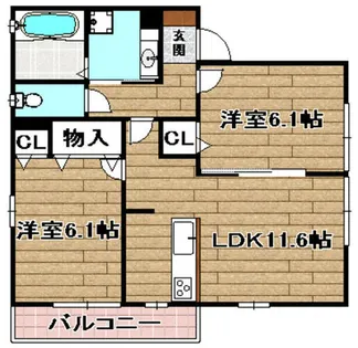 サンハイム【101号室】の間取り
