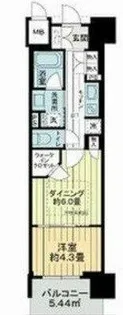 ブランズ大阪本町【12階】の間取り