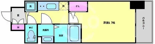 アドバンス大阪城北フィエルテ【4階】の間取り