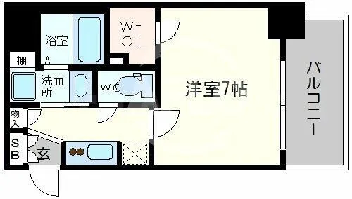 レオンコンフォート本町【4階】の間取り