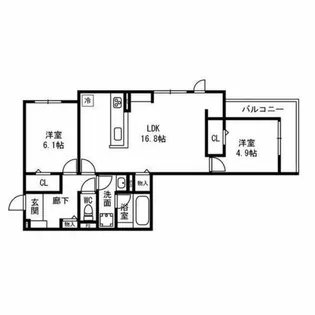 D-residence西野【2階】の間取り
