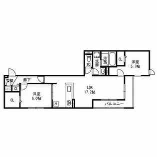 D-residence西野【3階】の間取り