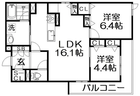 エスペランサ レジデンスⅡ【3階】の間取り