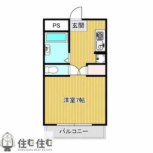 シェルブライト三番館【101号室】の間取り