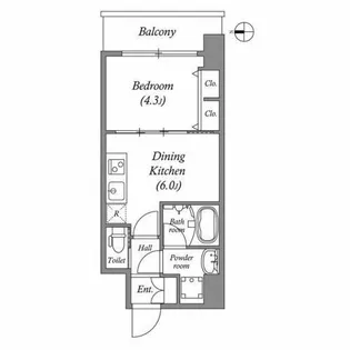 スプランディッド安土町【11階】の間取り